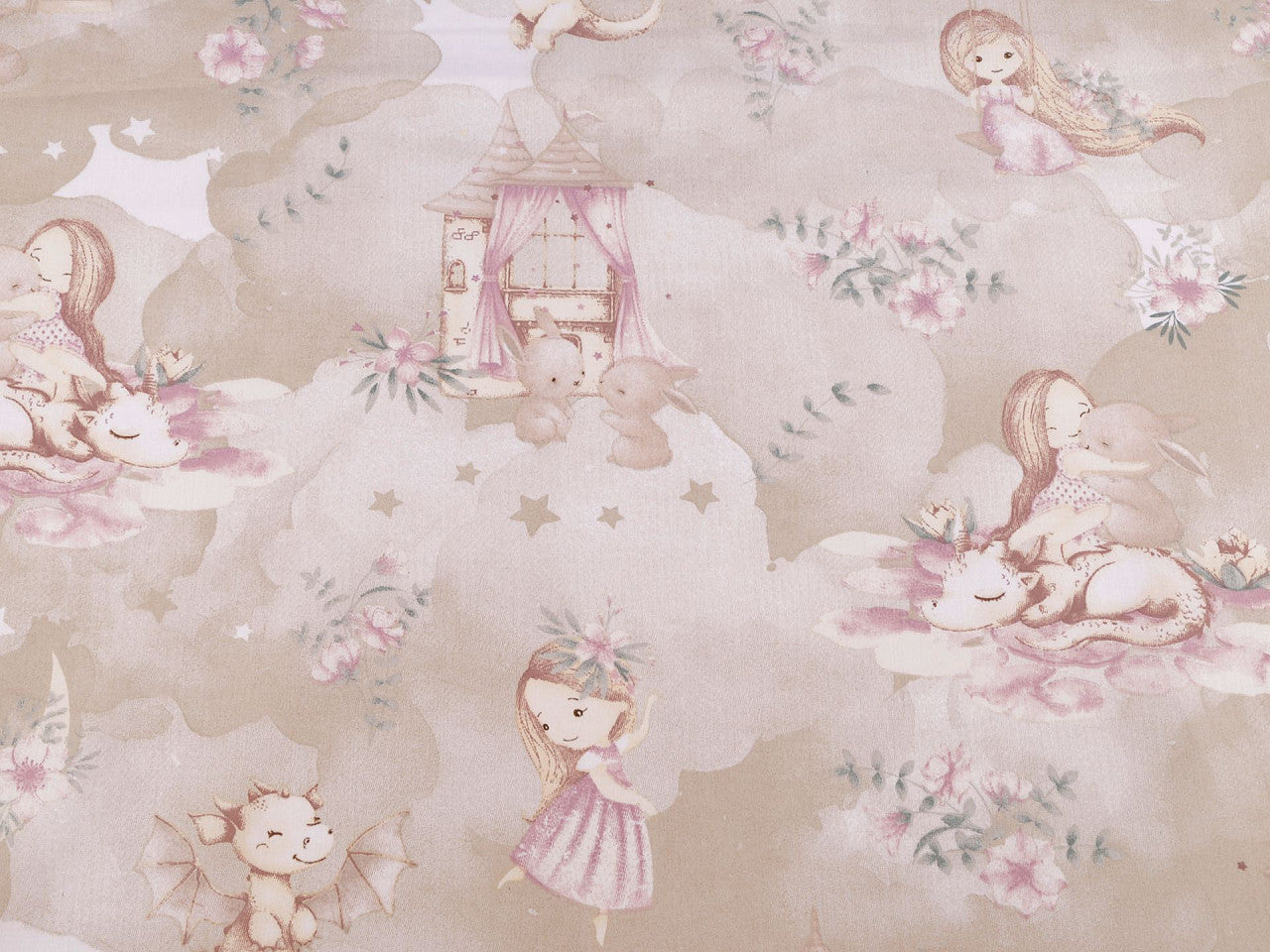 Cretonne coton oekotex Petite fille