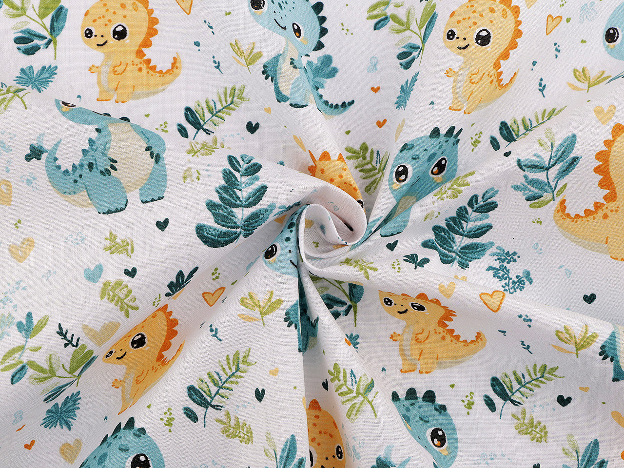 Cretonne coton oekotex Dinosaures