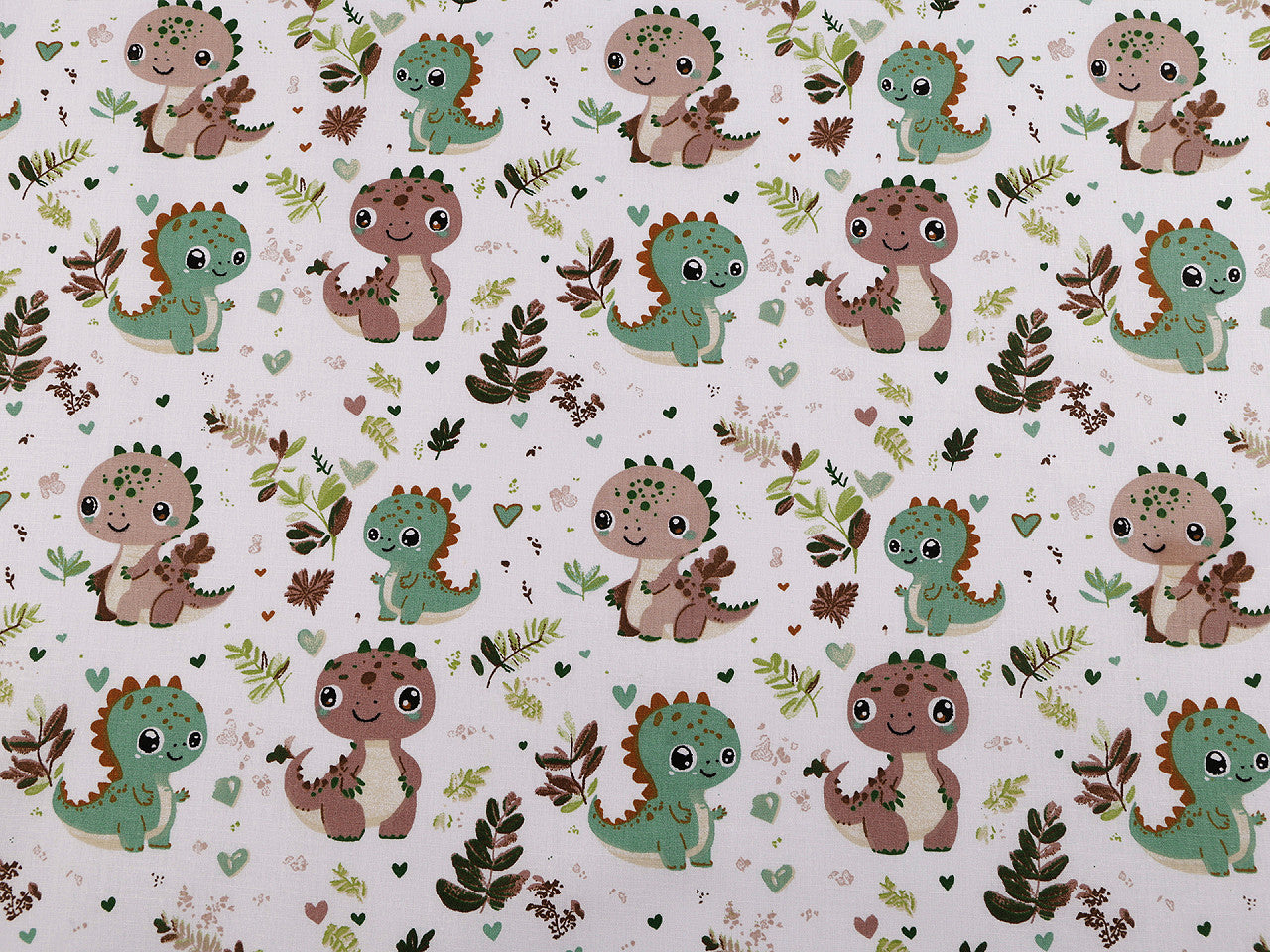 Cretonne coton oekotex Dinosaures