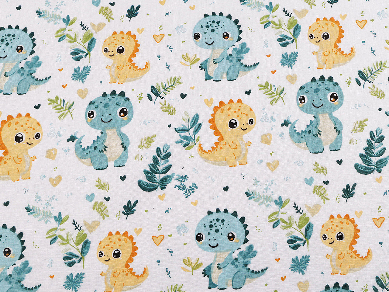 Cretonne coton oekotex Dinosaures