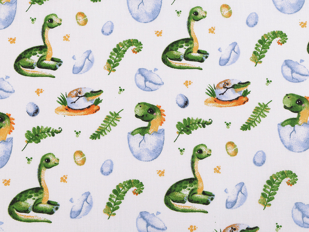 Tissu en coton oekotex, Dinosaures