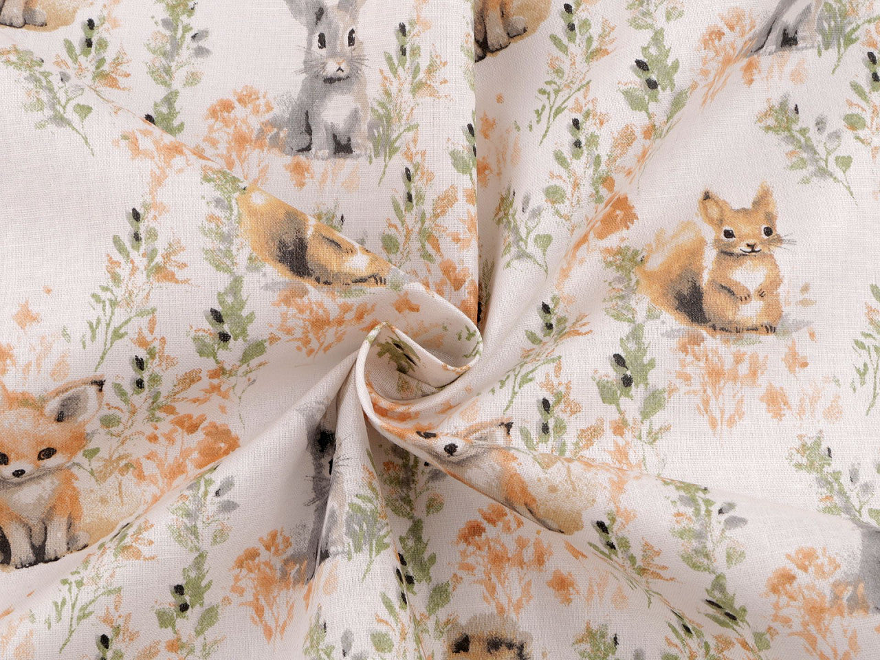 Popeline en coton oekotex, Animaux