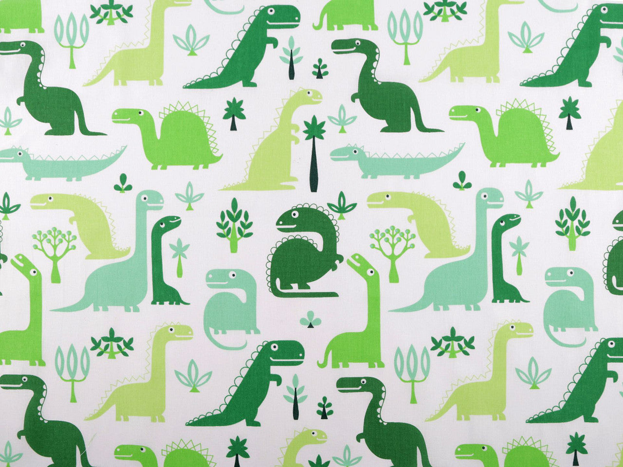 Popeline coton oekotex Dinosaures