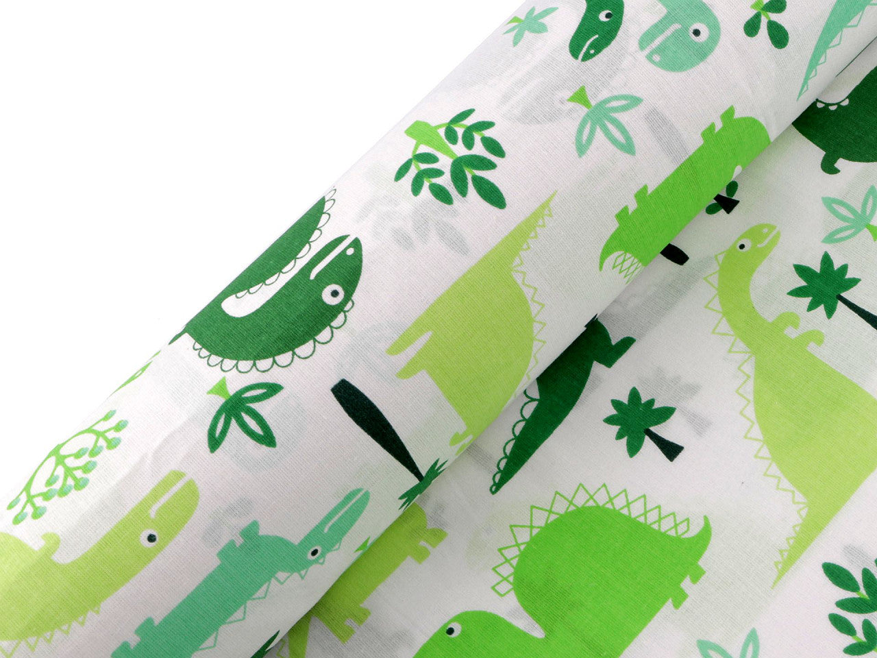 Popeline coton oekotex Dinosaures