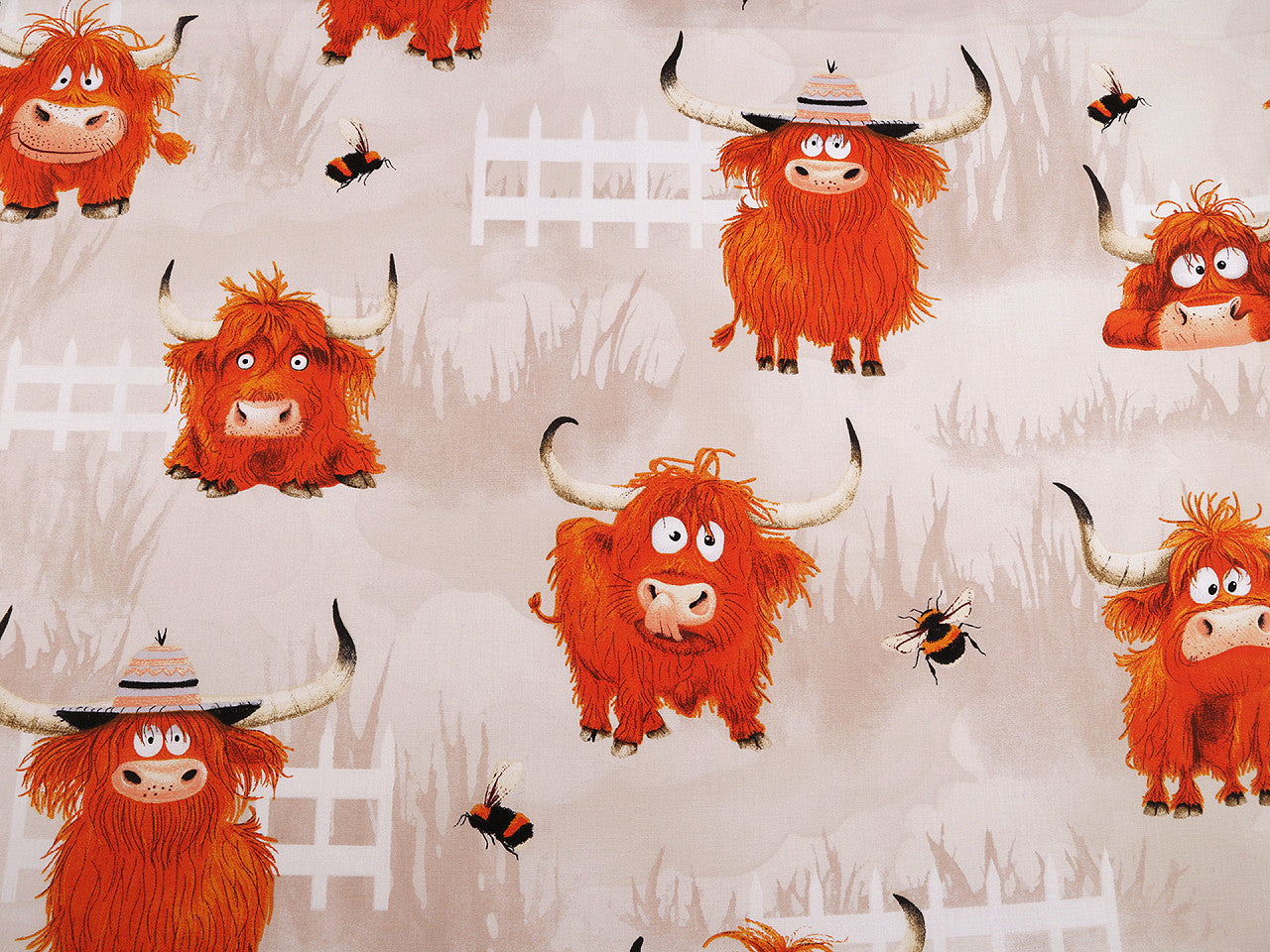Tissu/Toile en coton, Taureaux