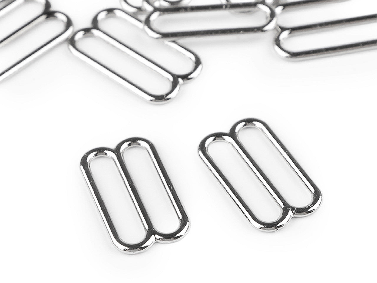 Attache métallique de réglage pour sangle de soutien-gorge, largeur 15 mm