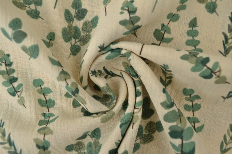 Double gaze imprimée Oekotex