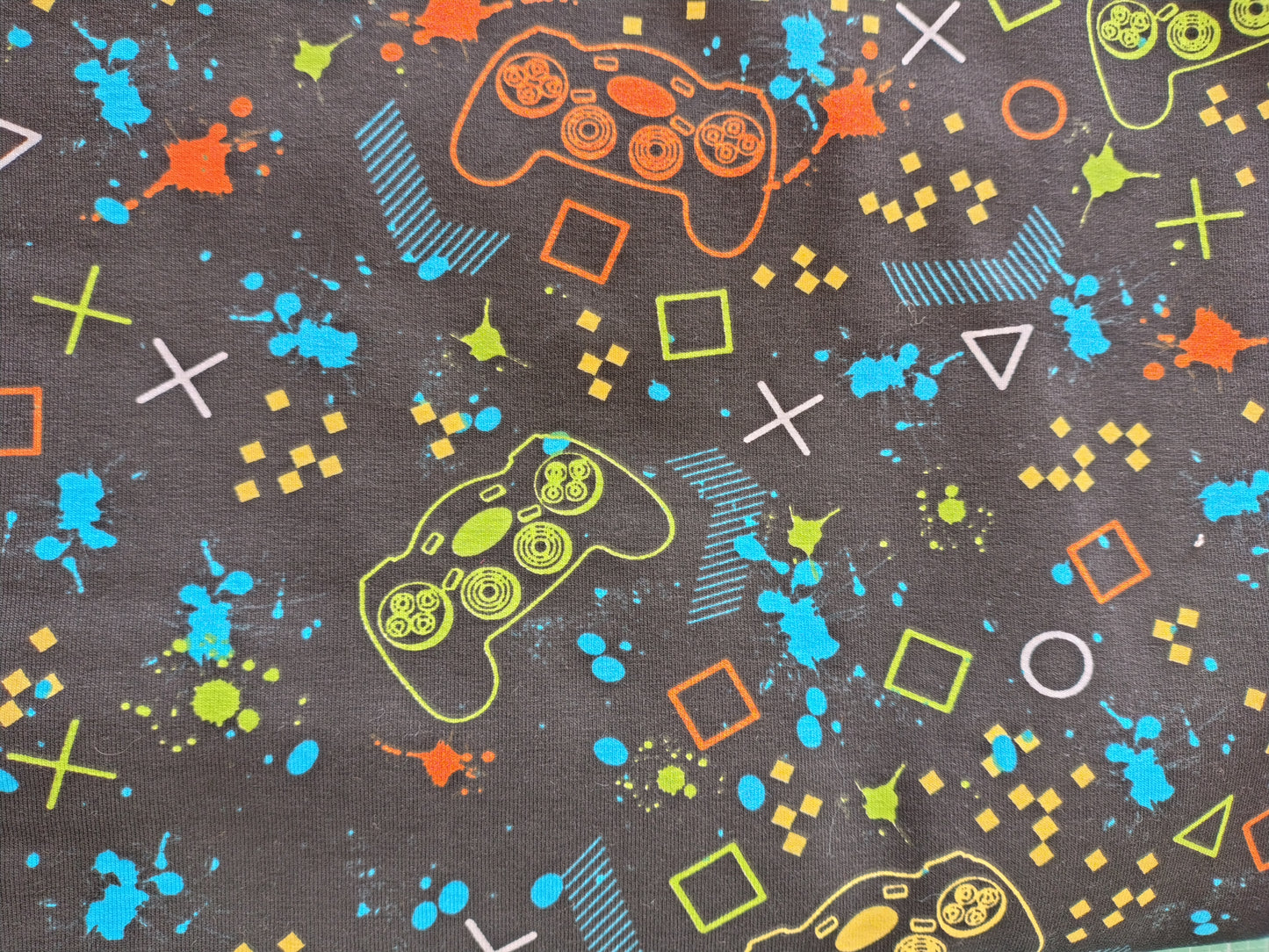 Coupon jersey Coton 95% manettes de jeu 180x150cm