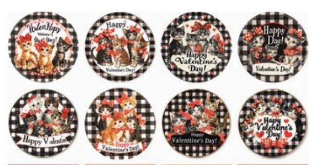 Panneau 8 motifs 13x13 cm Happy Valentine