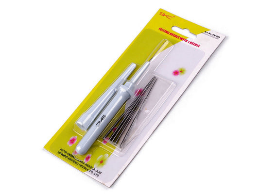 Aiguille à feutrer avec aiguilles de rechange