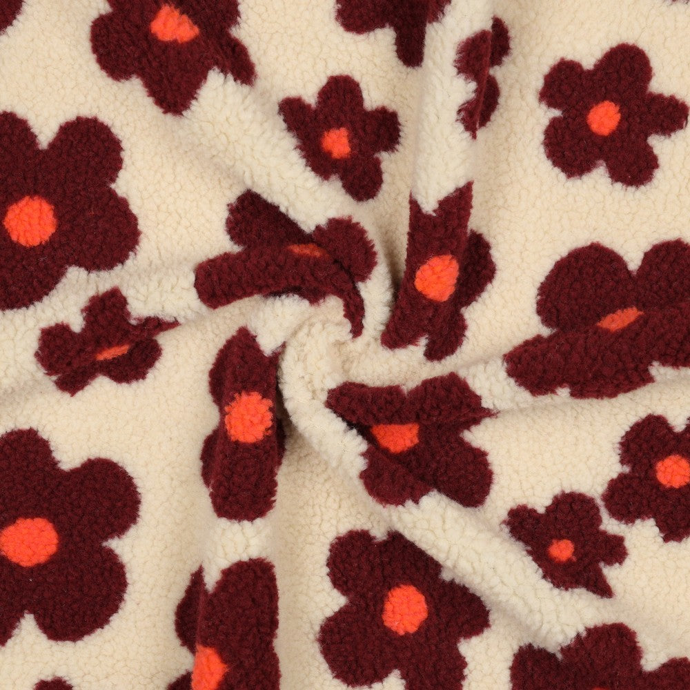 Sherpa imprimée fleurs POPPY