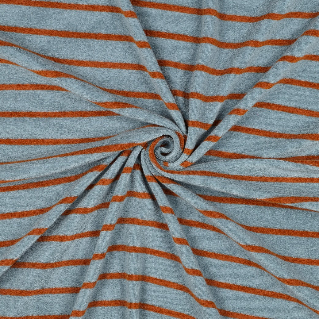 Jersey éponge rayé POPPY