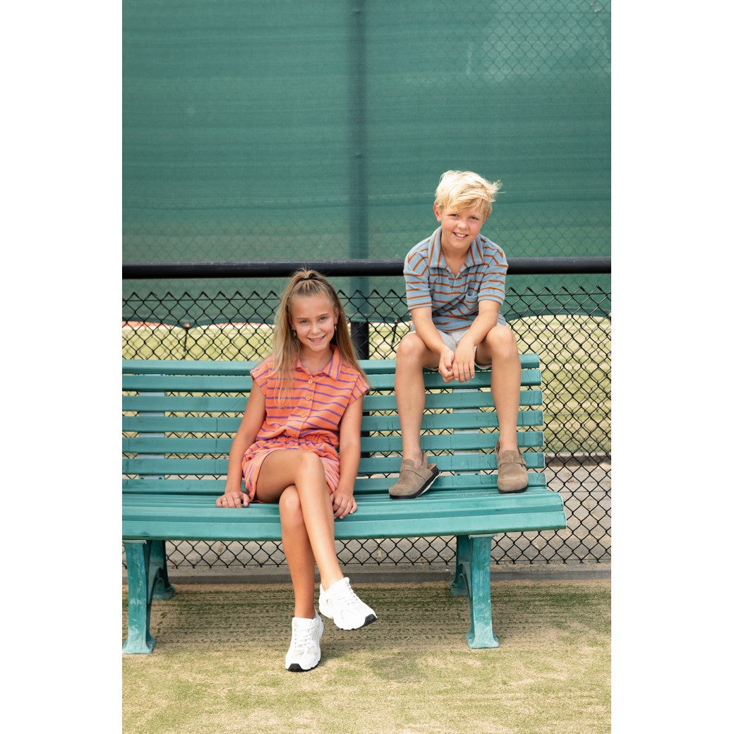 Jersey éponge rayé POPPY