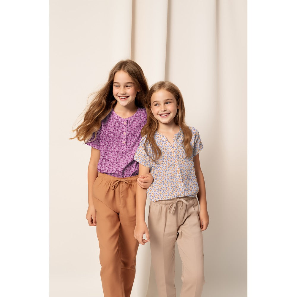 Popeline coton GOTS flowers POPPY