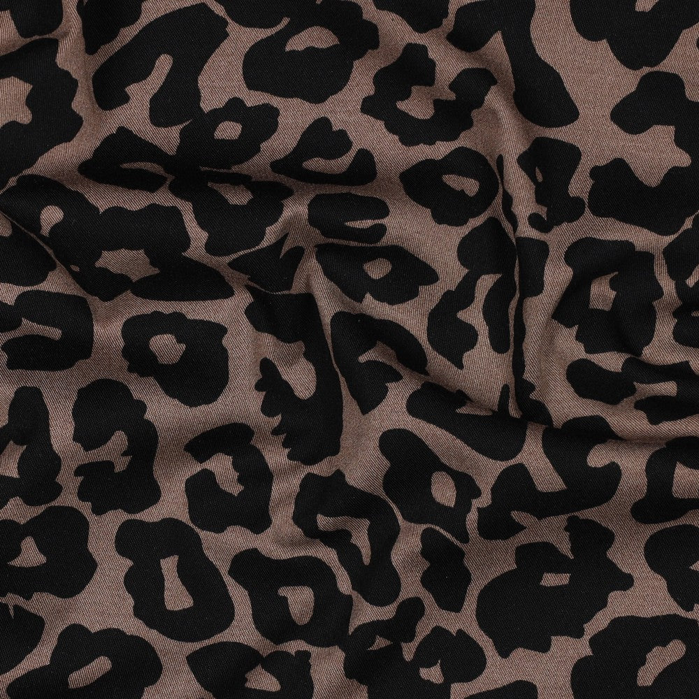 Viscose stretch Animal skin POPPY