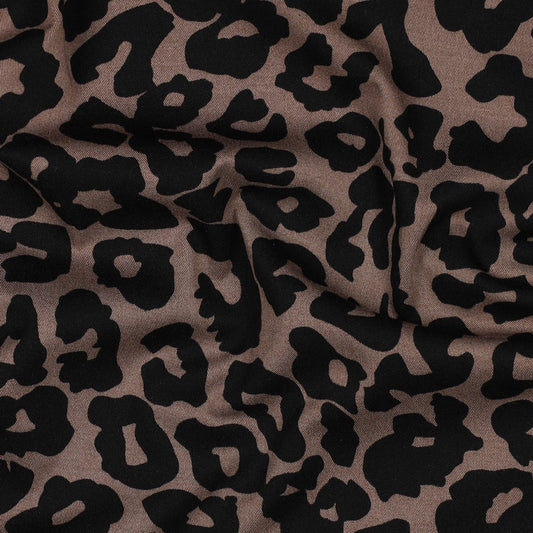 Viscose stretch Animal skin POPPY