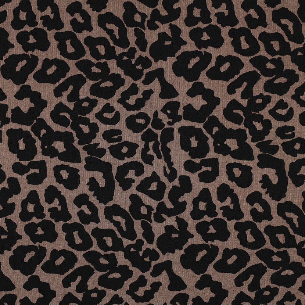 Viscose stretch Animal skin POPPY