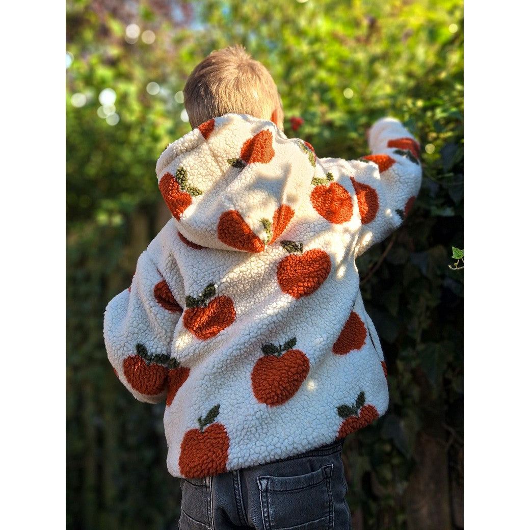 Sherpa imprimée pommes POPPY