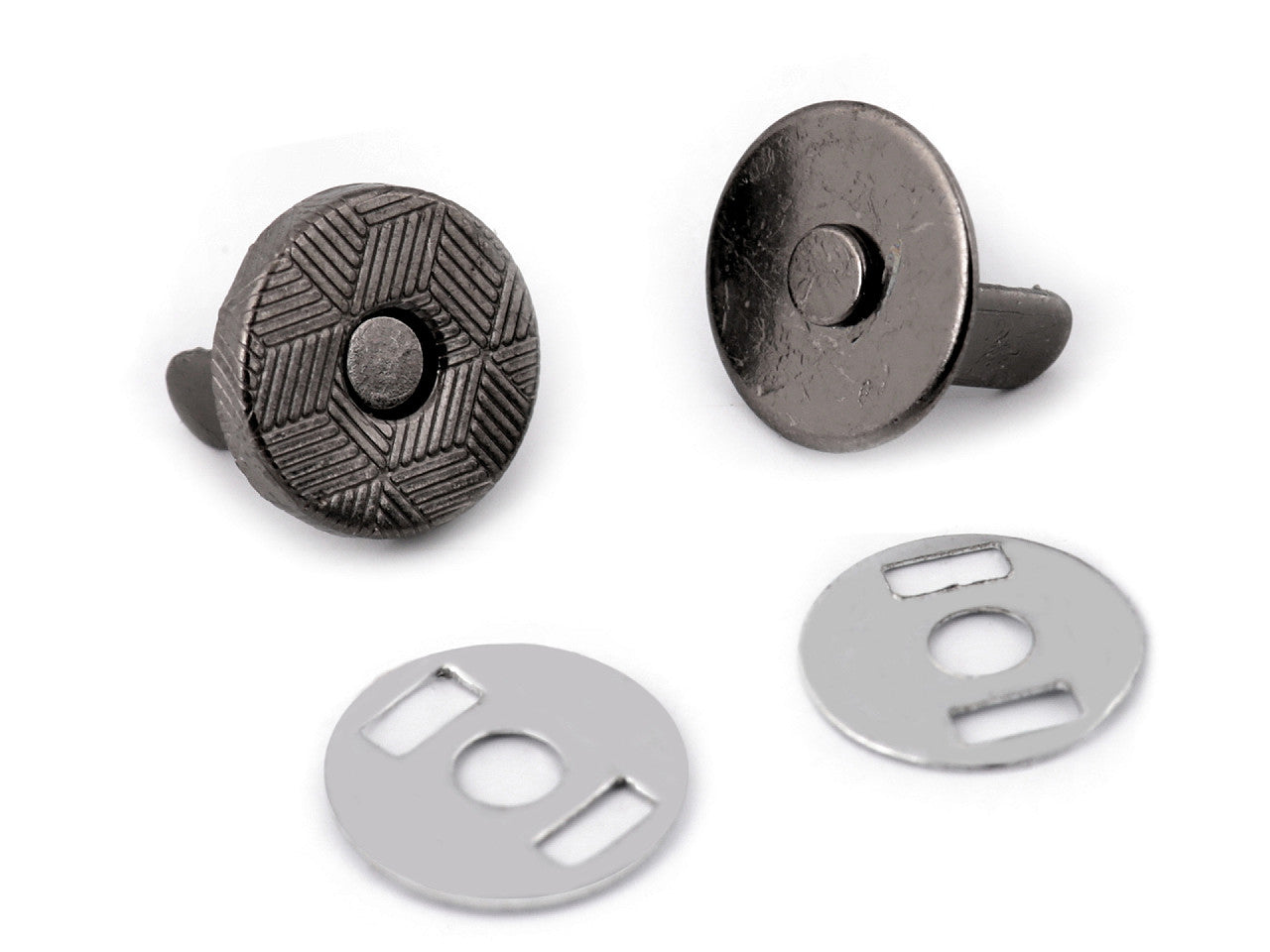 Boutons pression magnétiques ronds, Ø 10 mm