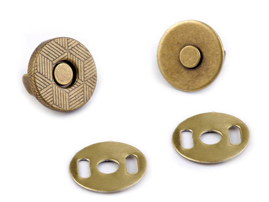 Boutons pression magnétiques ronds, Ø 10 mm
