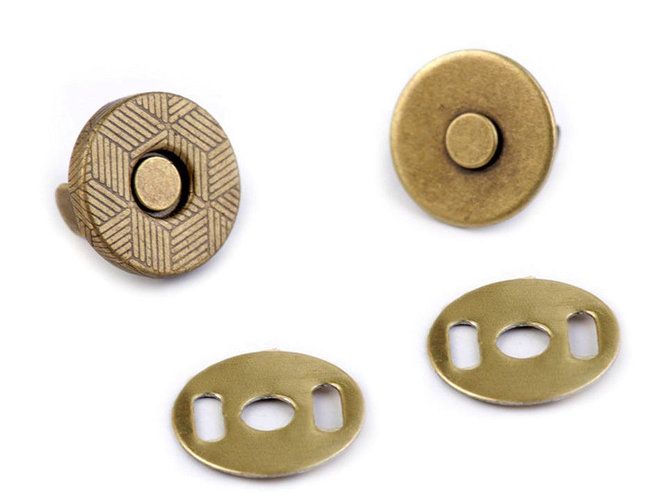 Boutons pression magnétiques ronds, Ø 10 mm
