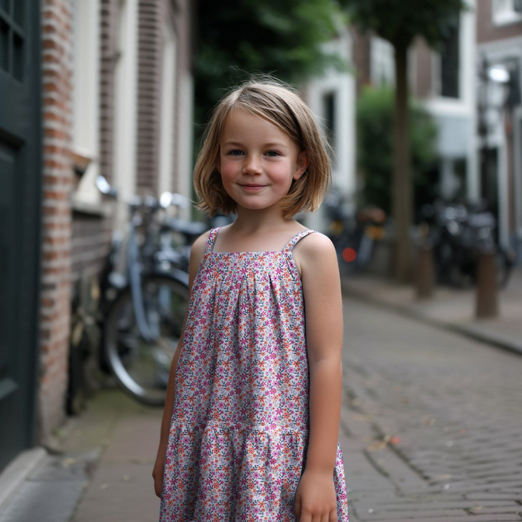 Popeline coton GOTS imprimé fleuri POPPY