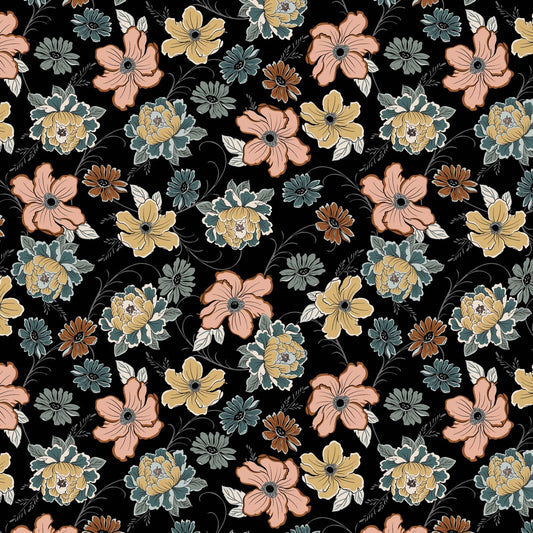 Viscose stretch flowers POPPY