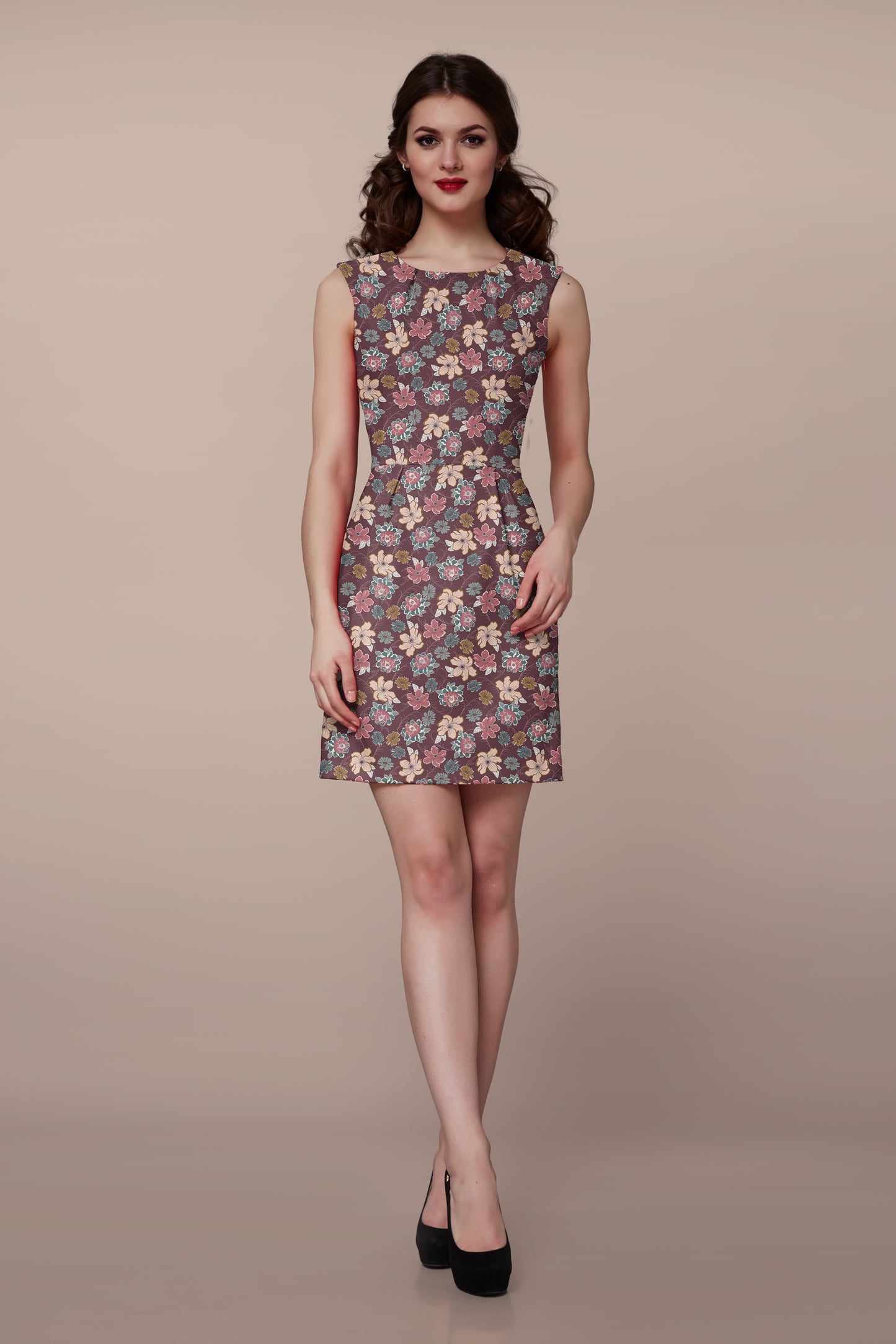 Viscose stretch flowers POPPY