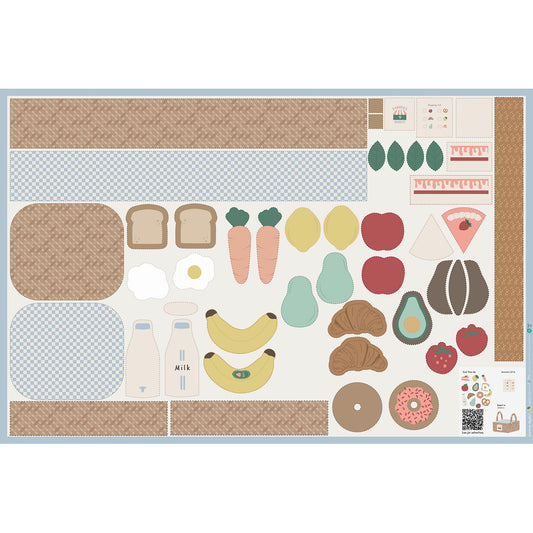 Panneau popeline de coton - Marchande