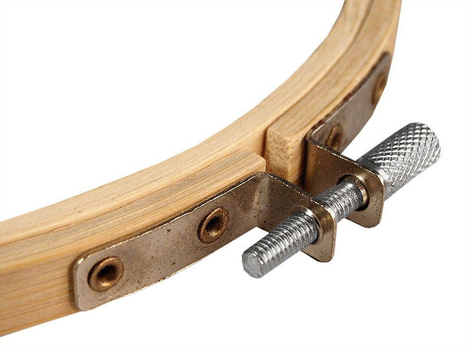 Cerceau de broderie en bambou, Ø 18 cm