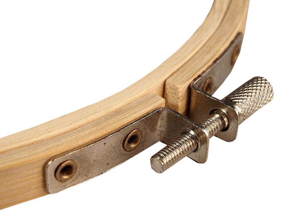 Cerceau de broderie en bambou, Ø 18 cm