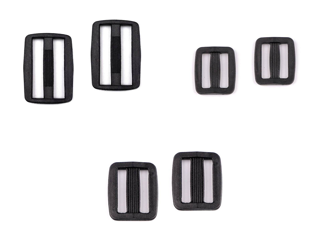 Ajusteur de glissière Tri-Glide en plastique, largeur 15 ; 20 ; 25 mm