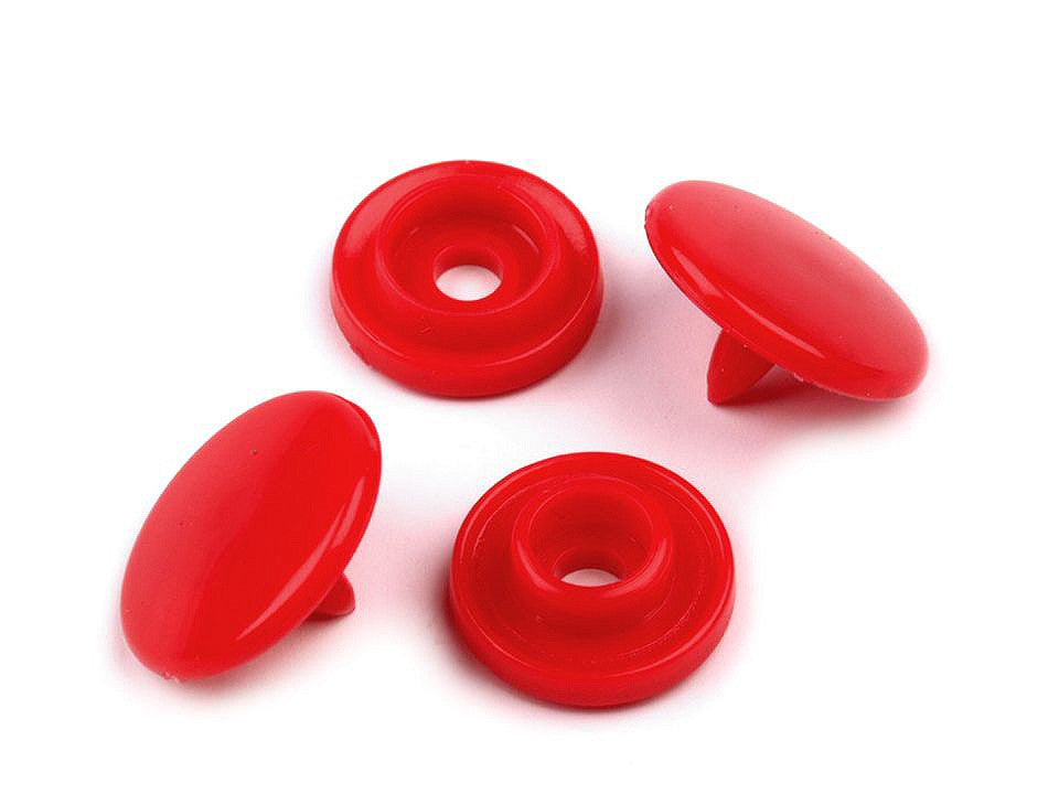Mini boutons pression en plastique, taille 16' - 50set