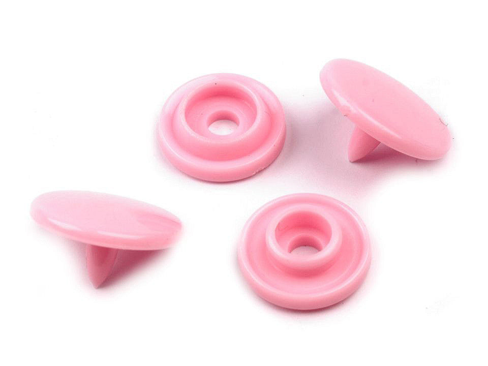 Mini boutons pression en plastique, taille 16' - 50set