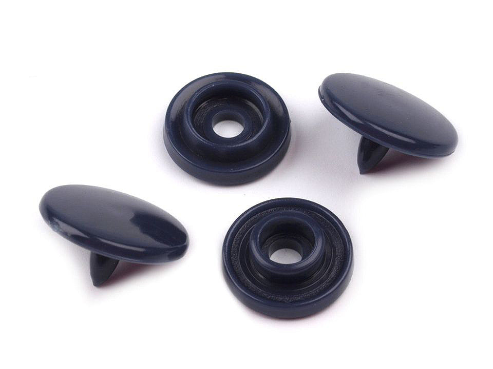 Mini boutons pression en plastique, taille 16' - 50set