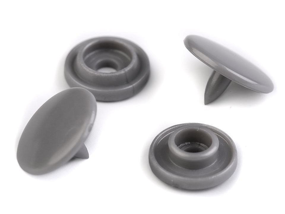 Mini boutons pression en plastique, taille 16' - 50set