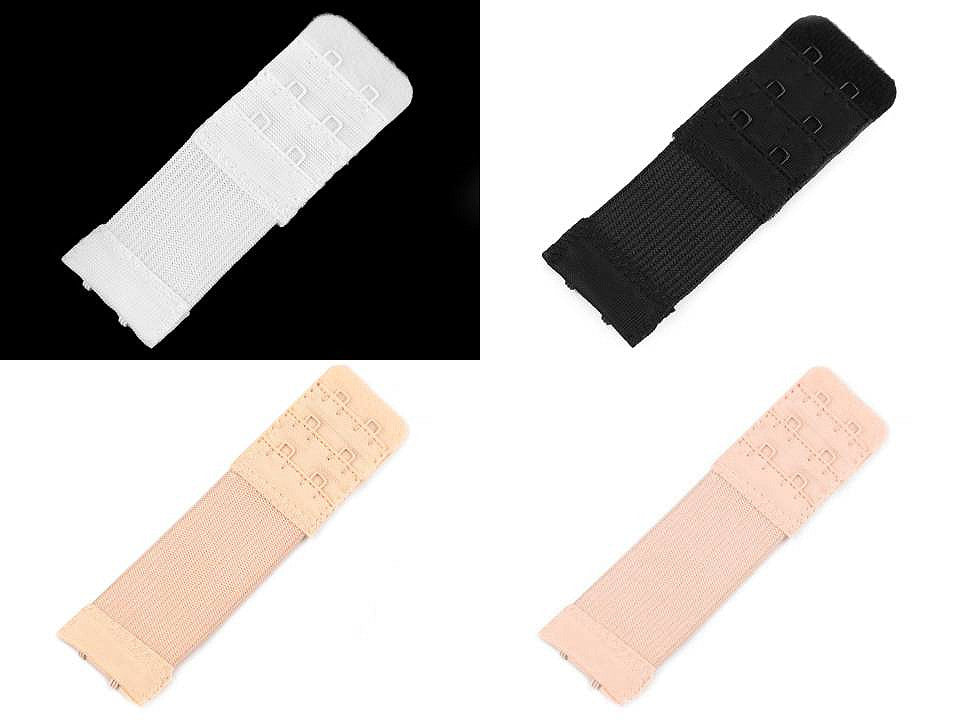 Sangle d’extension pour soutien-gorge, largeur 30 mm, 2 crochets, 3 rangées
