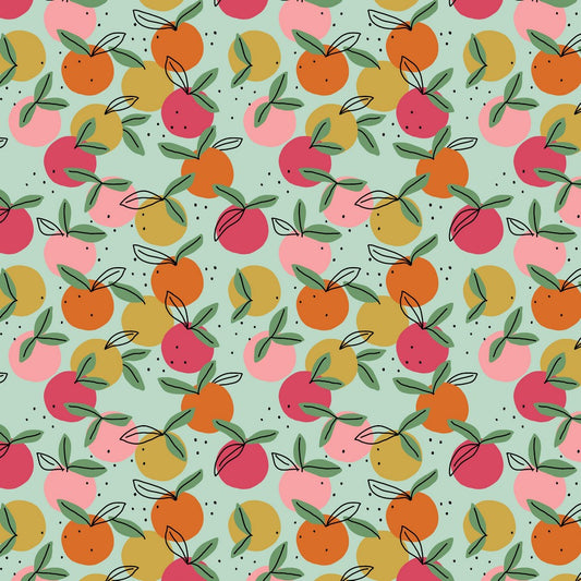 Popeline coton peachy POPPY (GOTS)