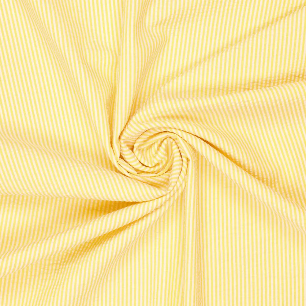 Seersucker rayé Oekotex