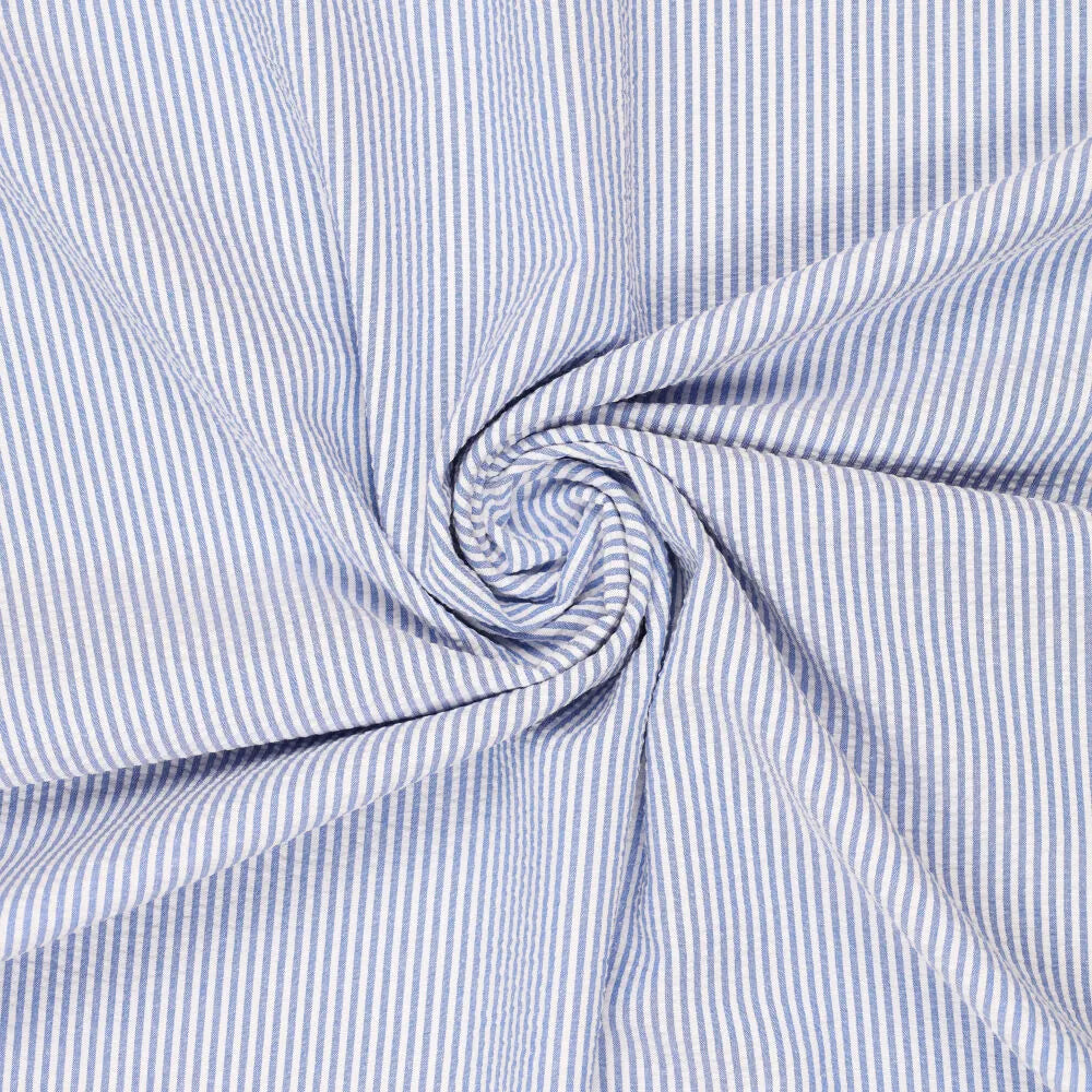 Seersucker rayé Oekotex