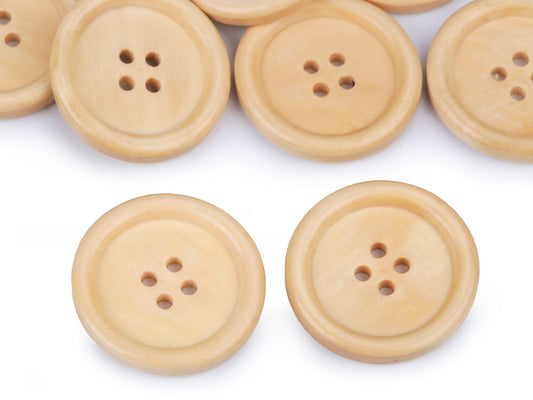 Boutons en bois LEON, taille 48"