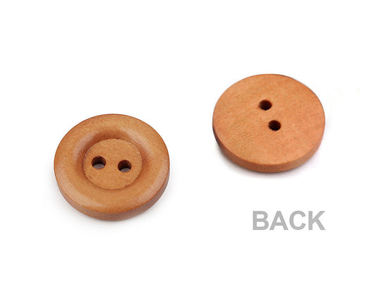 Boutons en bois, taille 20', 24', 28', 30', 32'