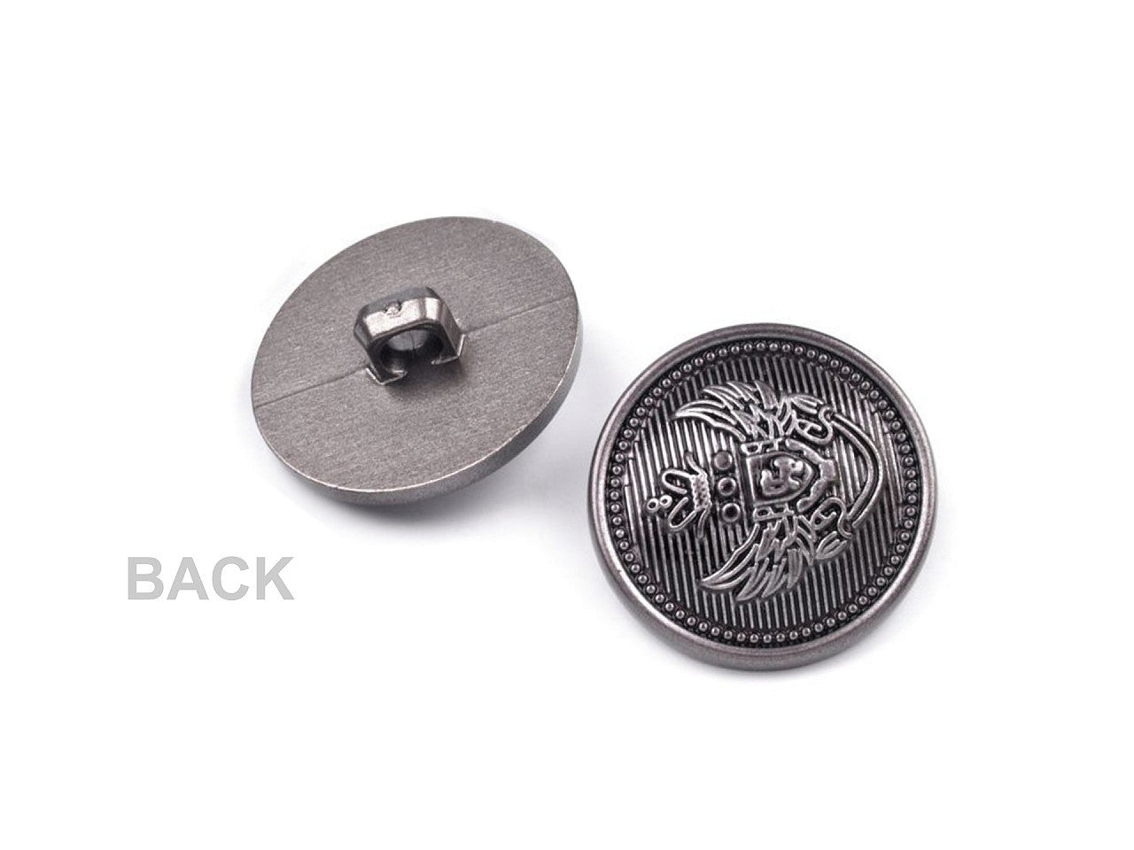 Bouton en plastique décoré, tailles 26', 34', 40'