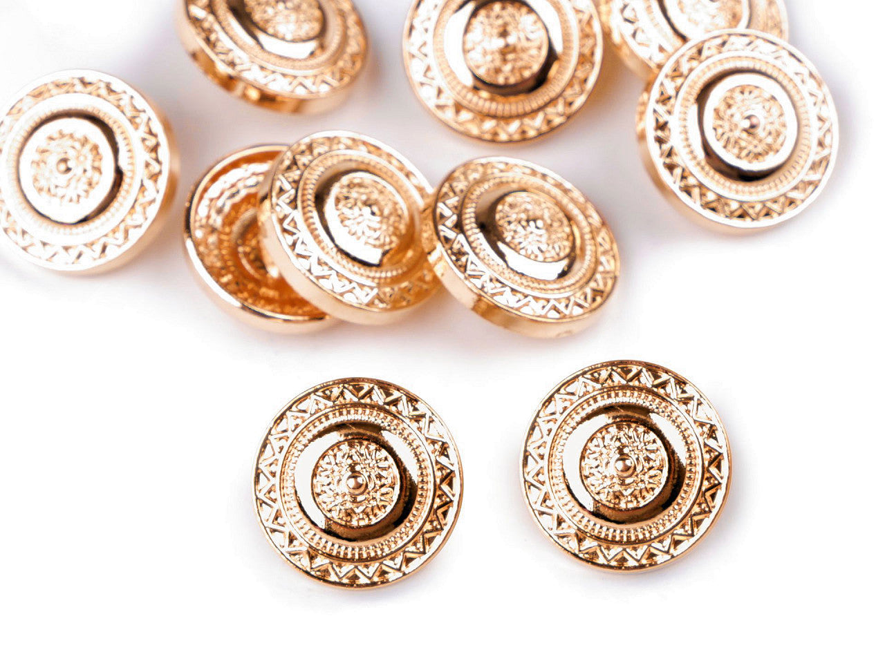 Bouton en métal, taille 28'