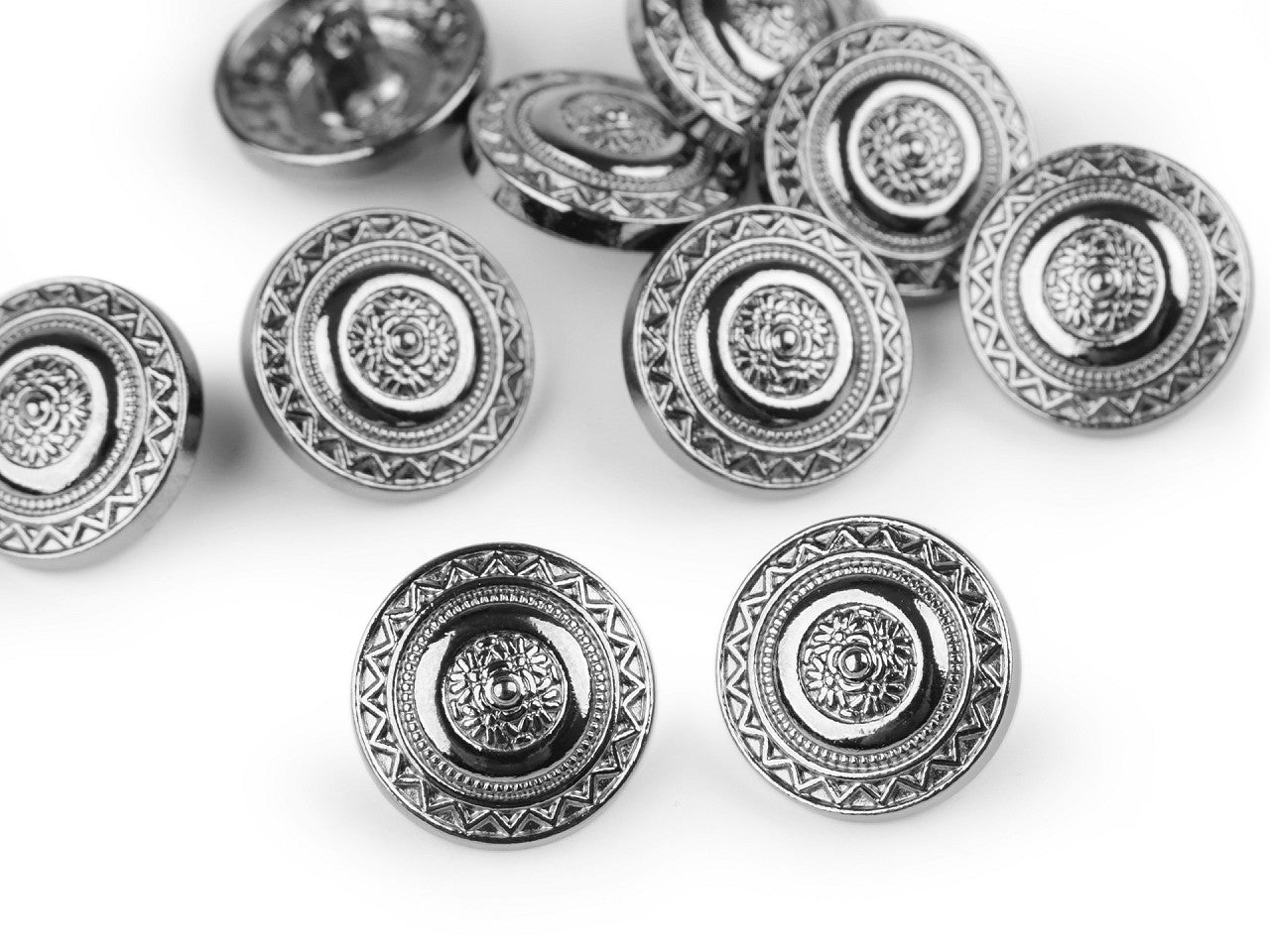 Bouton en métal, taille 28'