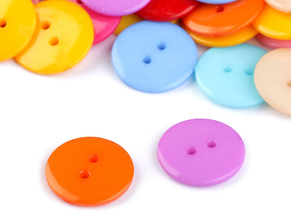 Assortiment de boutons de couleur, taille 28'