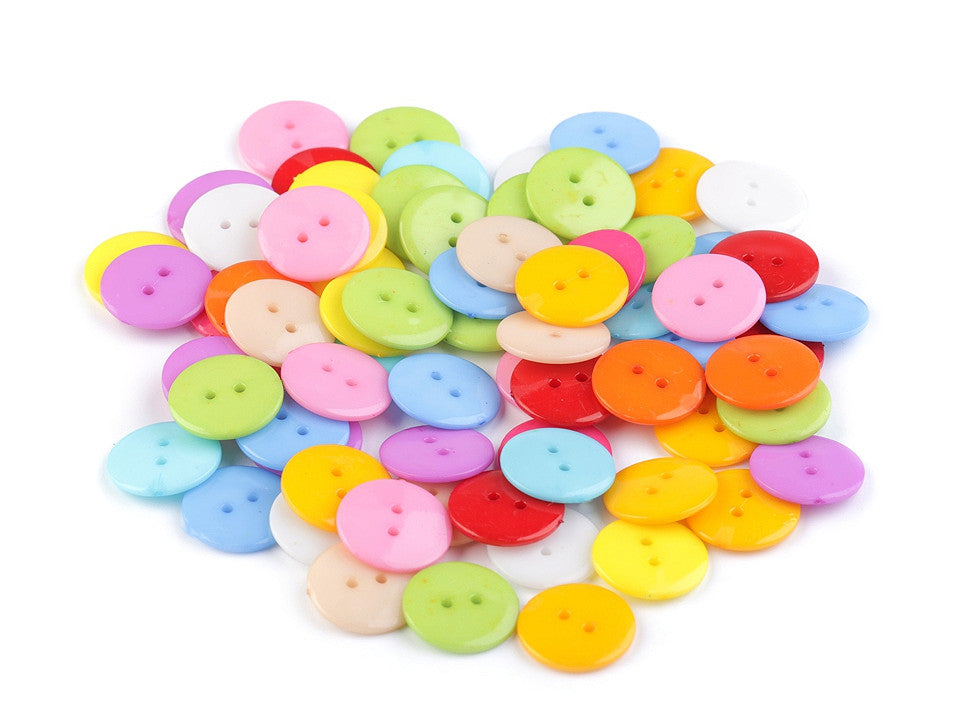Assortiment de boutons de couleur, taille 28'