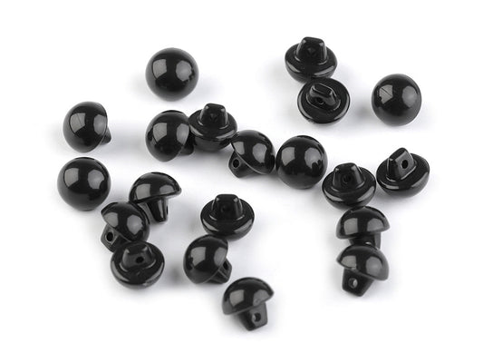 Boutons Globes oculaires noirs, 15'