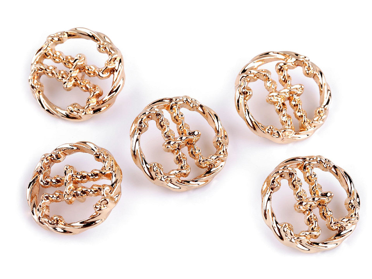 Bouton métallique, taille 24' ; 32' ; 38'