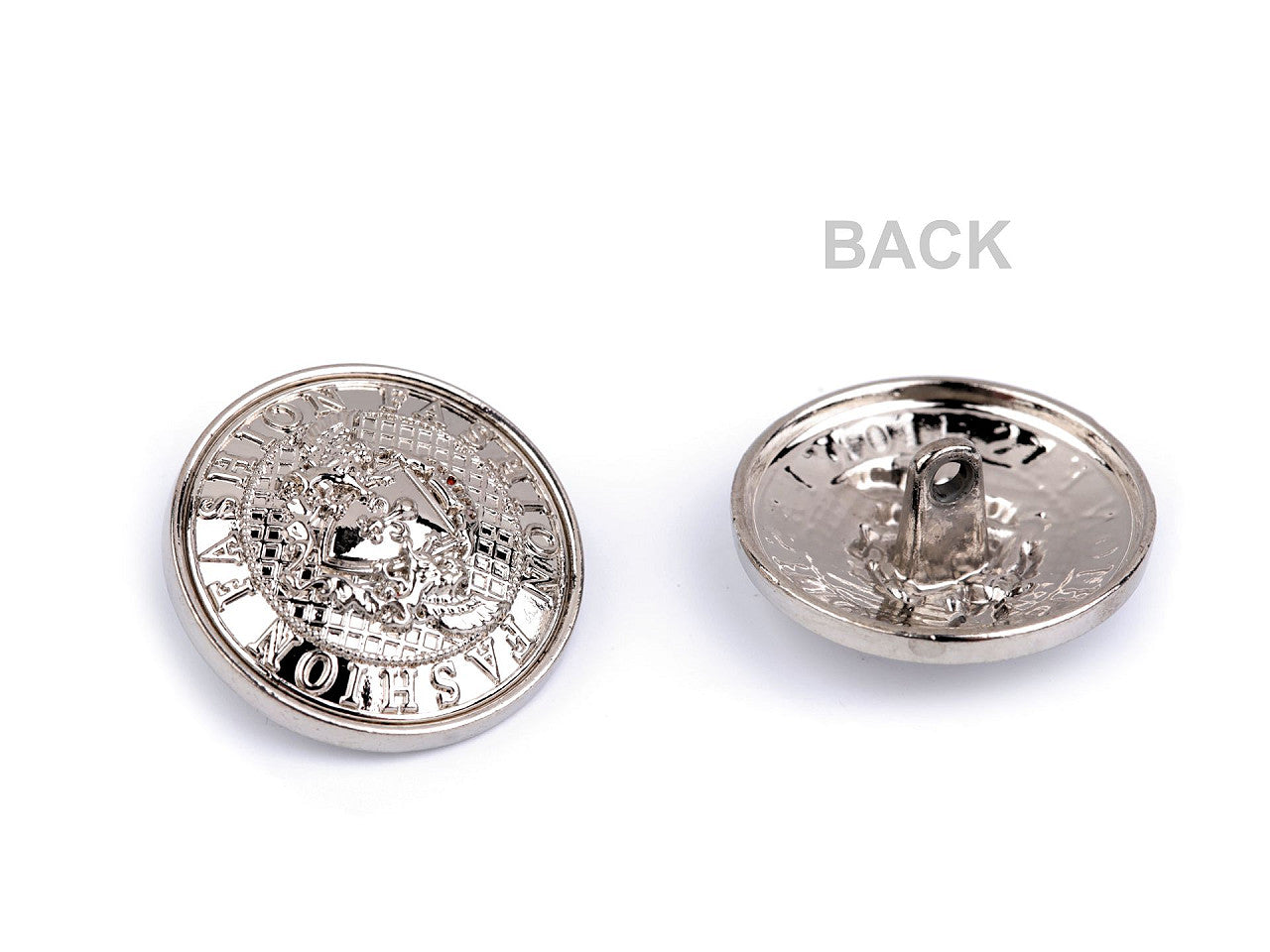 Bouton métallique, taille 32', 40'